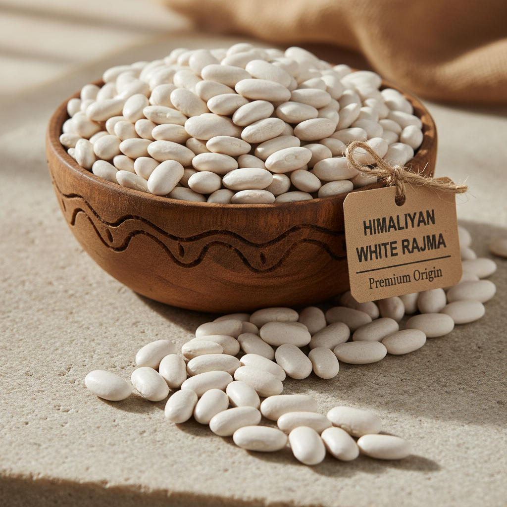 Himalayan White Rajma (White Kidney Beans) Small,