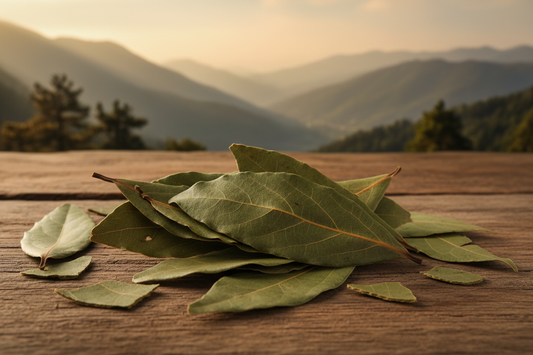 umwal Himalayan Bay Leaf is a highly aromatic herb traditionally used for centuries in Indian and Asian cuisine. Grown naturally in the high-altitude regions of Uttarakhand, these bay leaves are known for their warm, slightly spicy flavor and rich, lingering aroma that enhances both everyday and festive dishes.

Carefully hand-picked and naturally dried, Kumwal Himalayan Bay Leaf brings authentic Himalayan depth and purity to your cooking.

Source / Origin
Naturally grown Himalayan Bay Leaf
Tej Patta (India